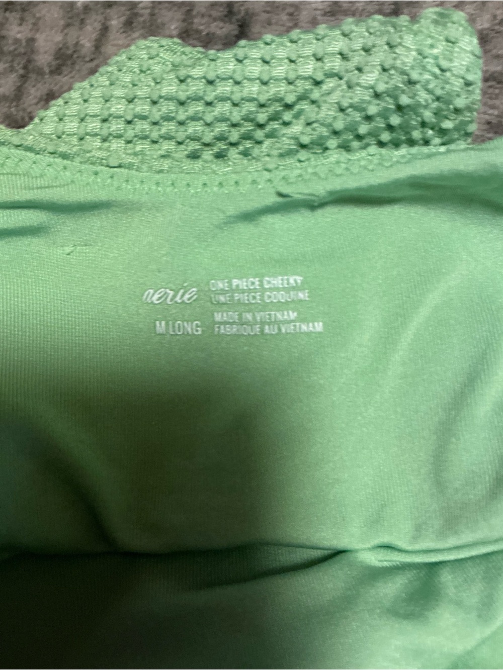 Mint Condition 🌿 Aerie One-Piece Cheeky Swimsuit | Ribbed Texture | Size M Long - Picture 3 of 5